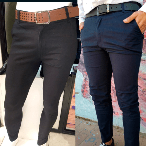 Jean hombre Corte Chino negro